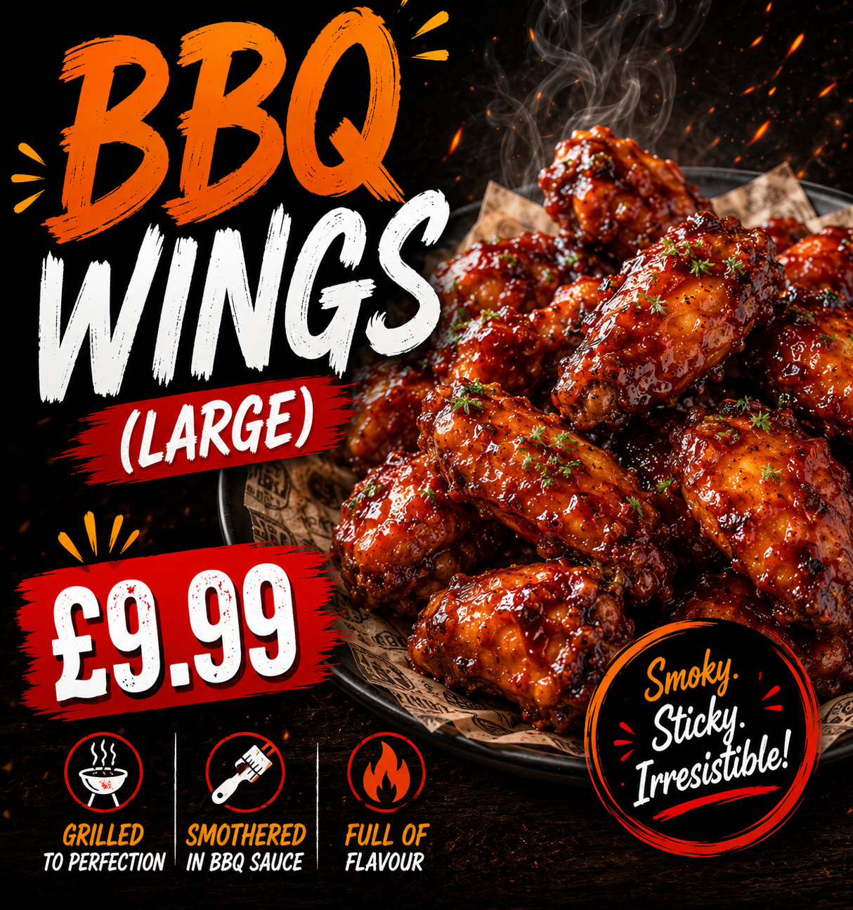 BBQ Wings (Large)