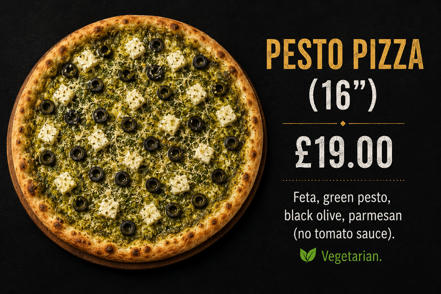 Pesto Pizza (16")