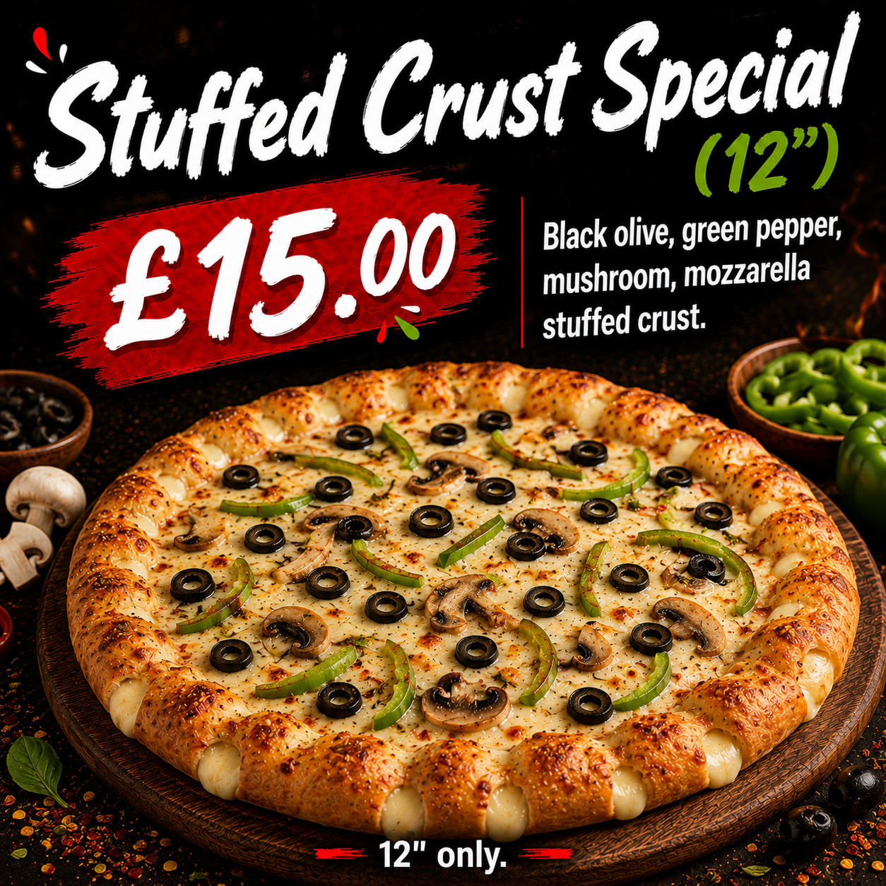 Stuffed Crust Special (12")